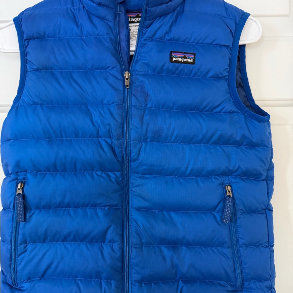 Patagonia Kids Bright Blue Puffer Vest